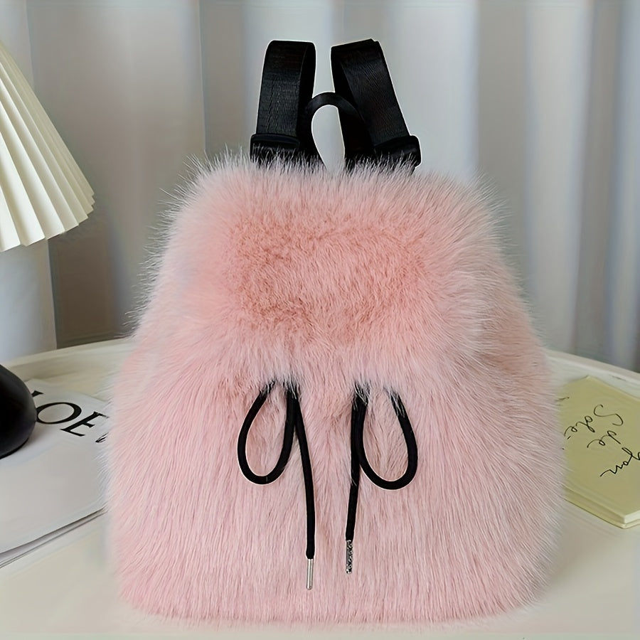 {1pc} Faux Fur Backpack