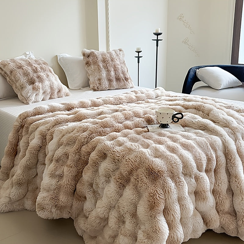 Faux Rabbit Fur Blanket