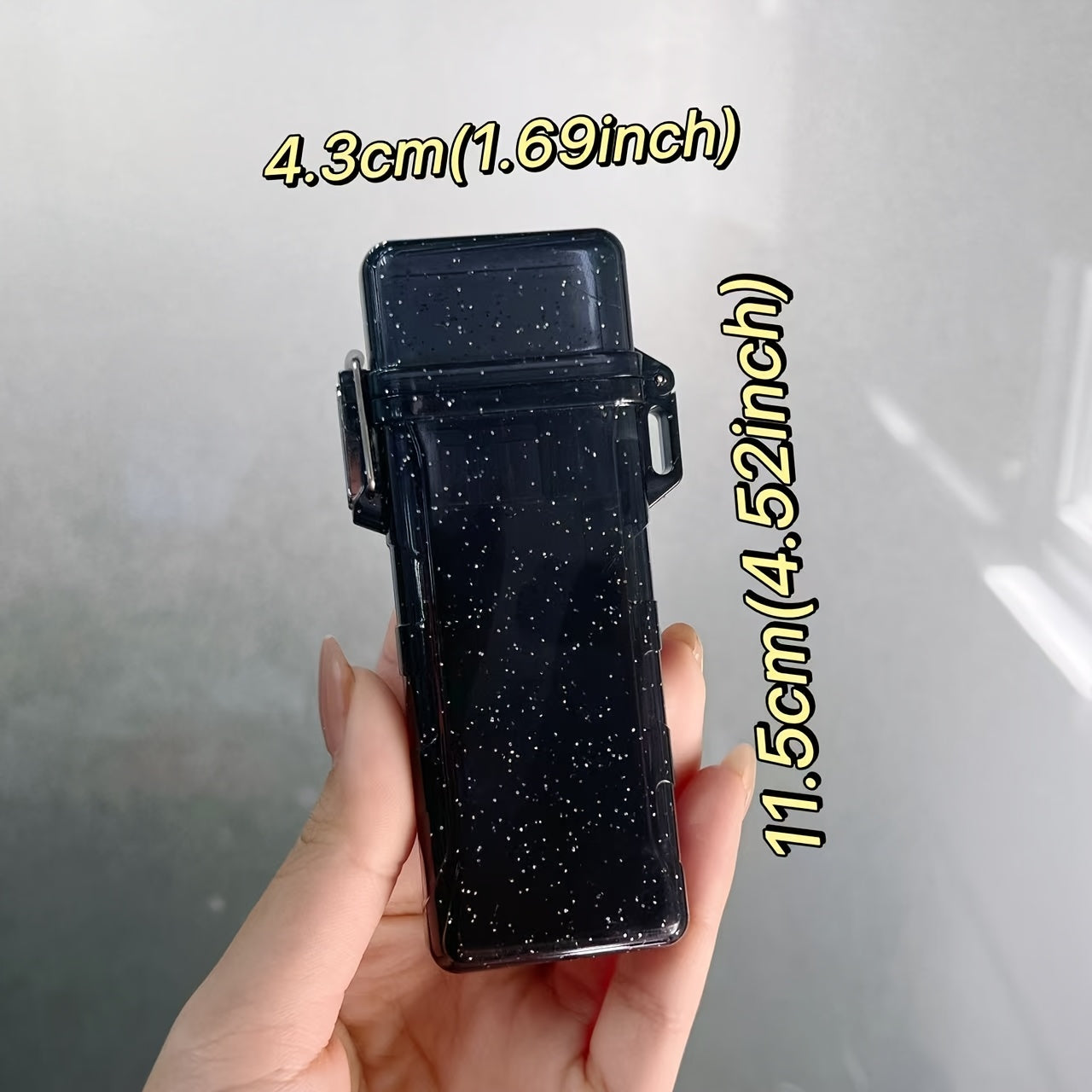 Black Smoke Case King Size Pre-Roll Cone Holder Case