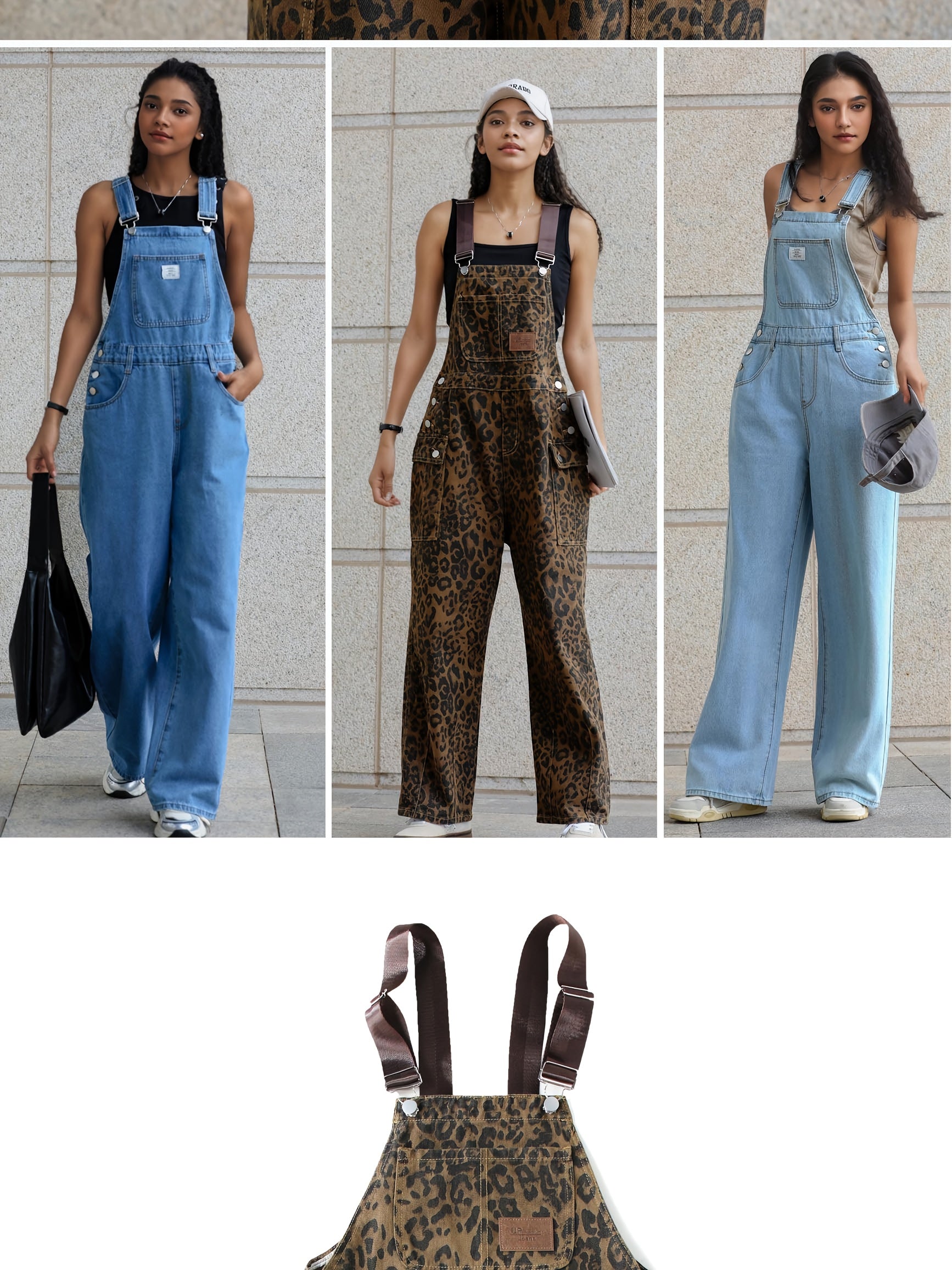 Oversized Wide-Leg Denim Jumpsuit