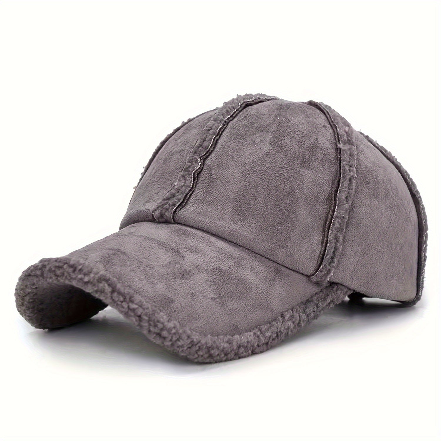 Polyester Baseball Cap with Imitation Lamb Lining