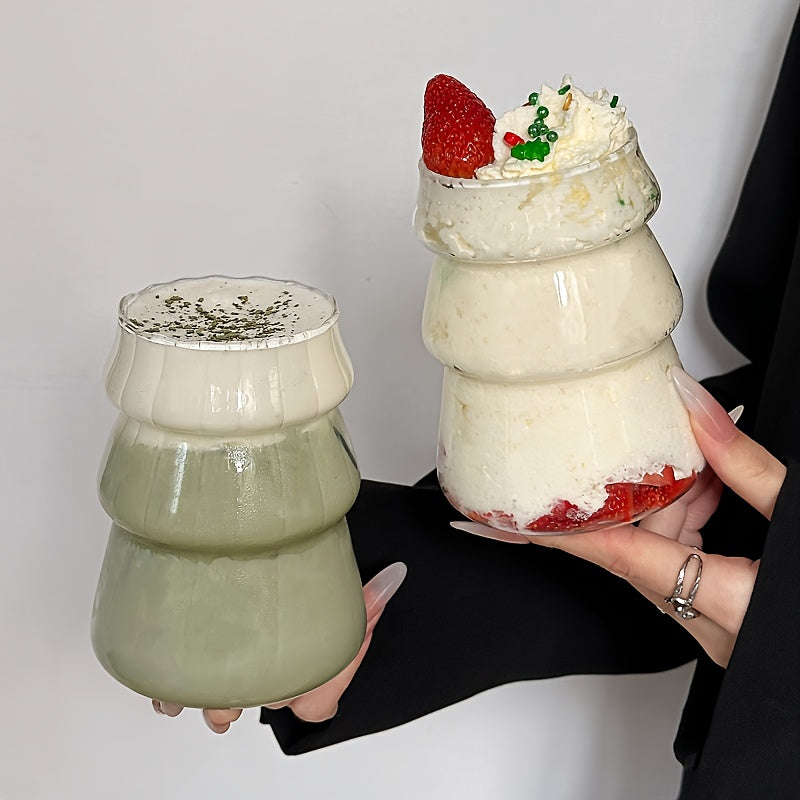 500ml/16.9oz transparent glass coffee cup