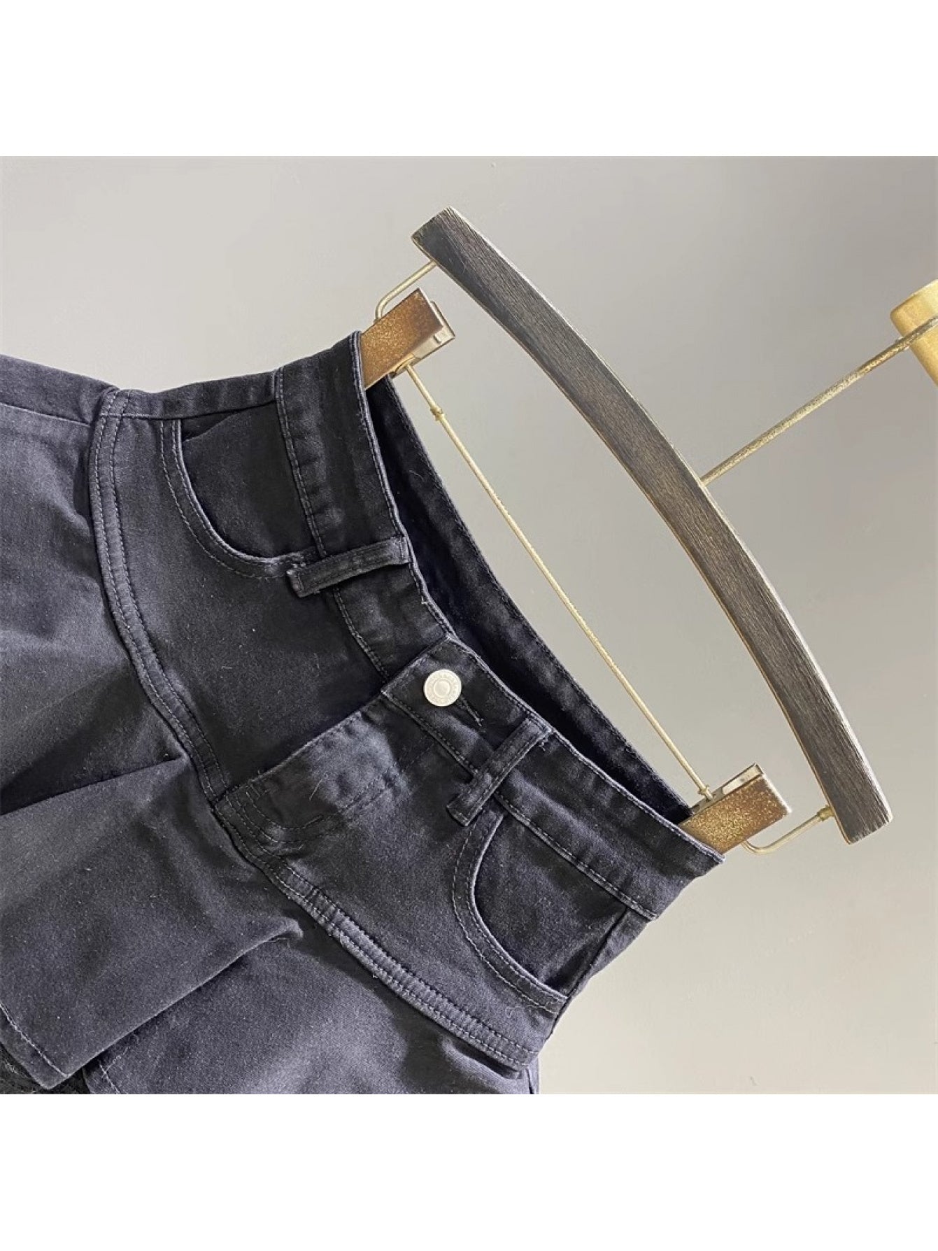 Lace Ruffle Trim Mini Skirt