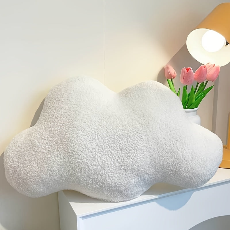 Extra-Soft Plush Cloud-Shaped Throw Pillow