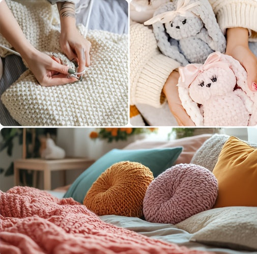 {4pcs} 400g/14.1oz Ultra Soft Fleece Yarn