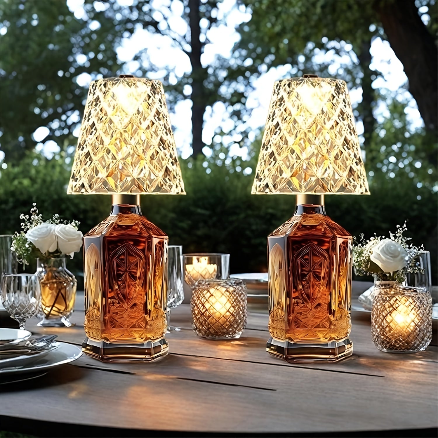 LED Bottle Lampshade