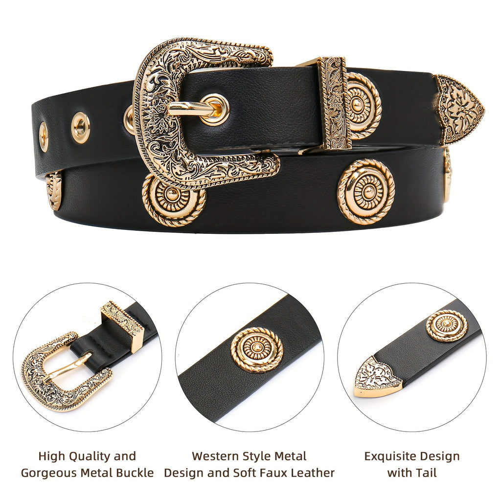Western Punk Studded Belt