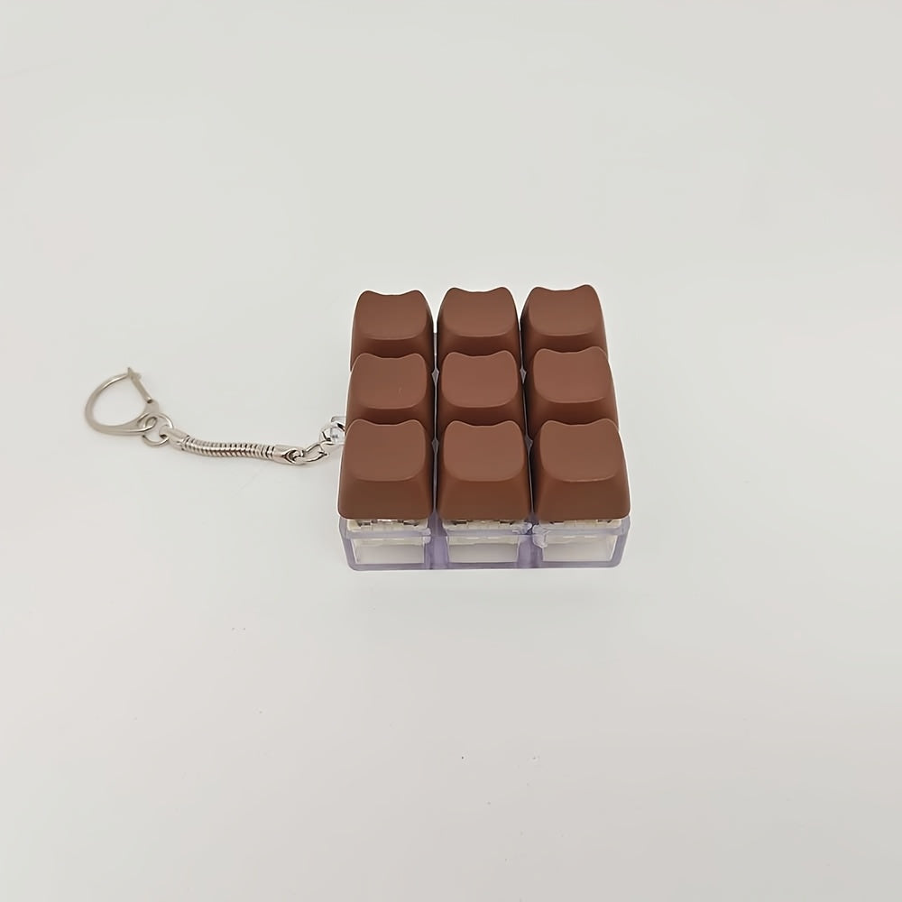 Finger Press Keycap Pop Fidget Toy Keychain