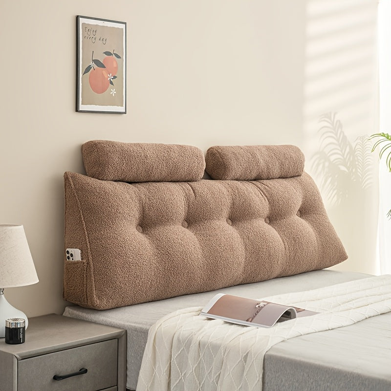 Teddy Fleece Triangular Headboard Cushion