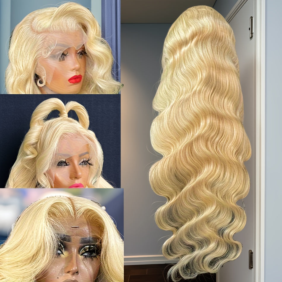 Blonde Human Hair Body Wave HD Lace Wig