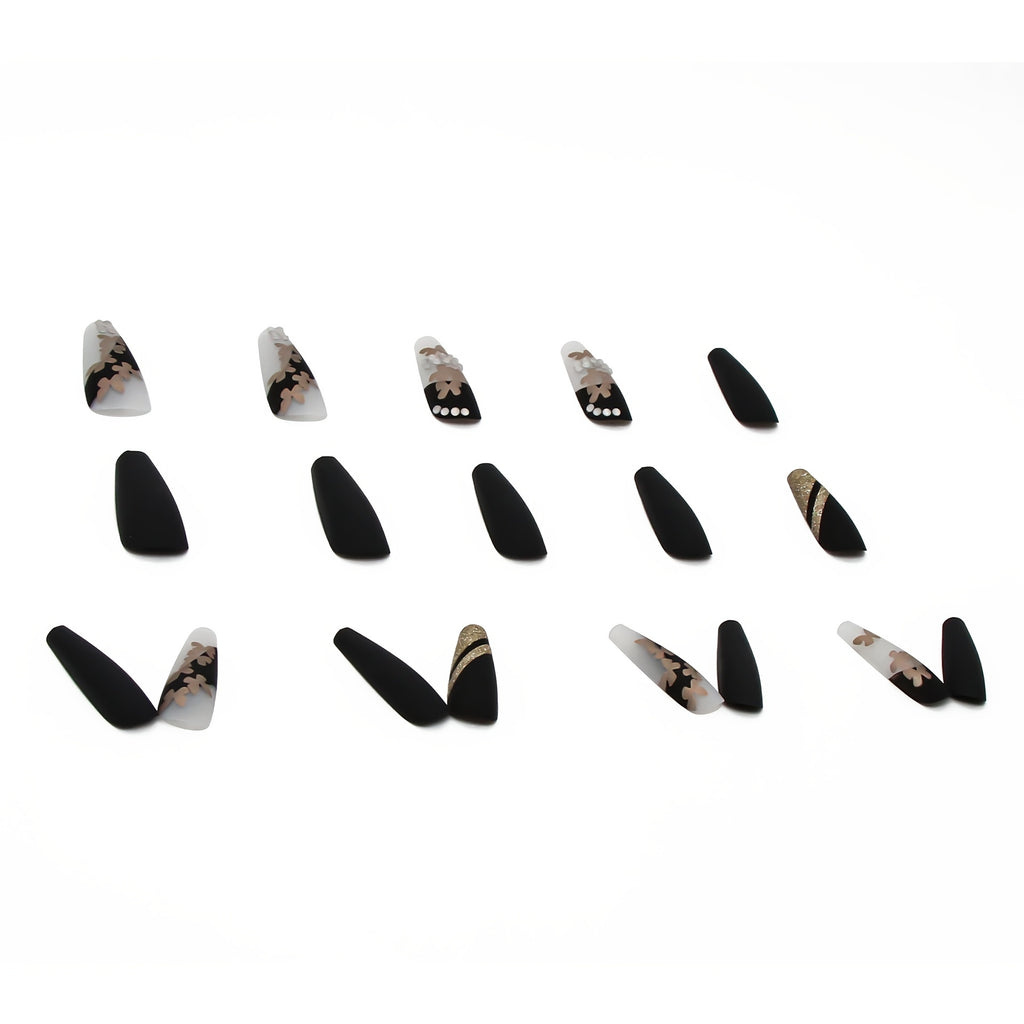 {24pcs} Hot Golden Nails