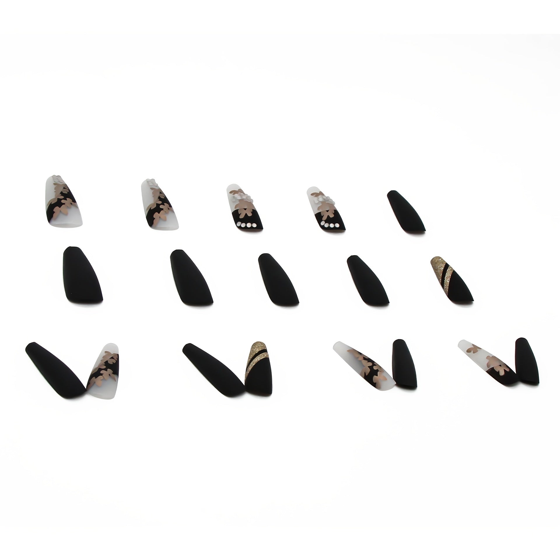 {24pcs} Hot Golden Nails