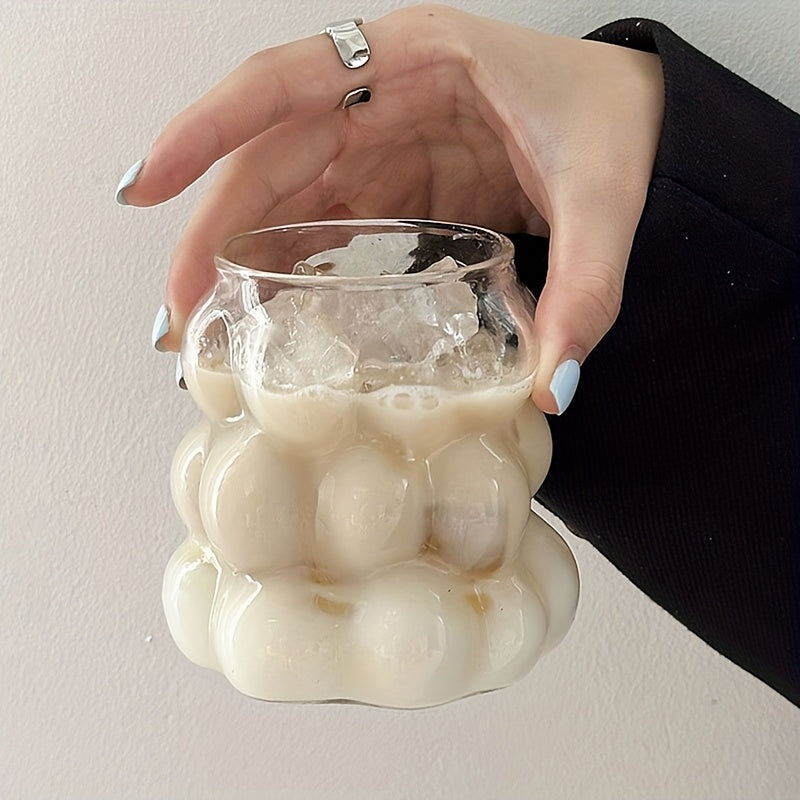 {4pcs} Grape Shape Cute Drinking Glasses with straw and straw brush