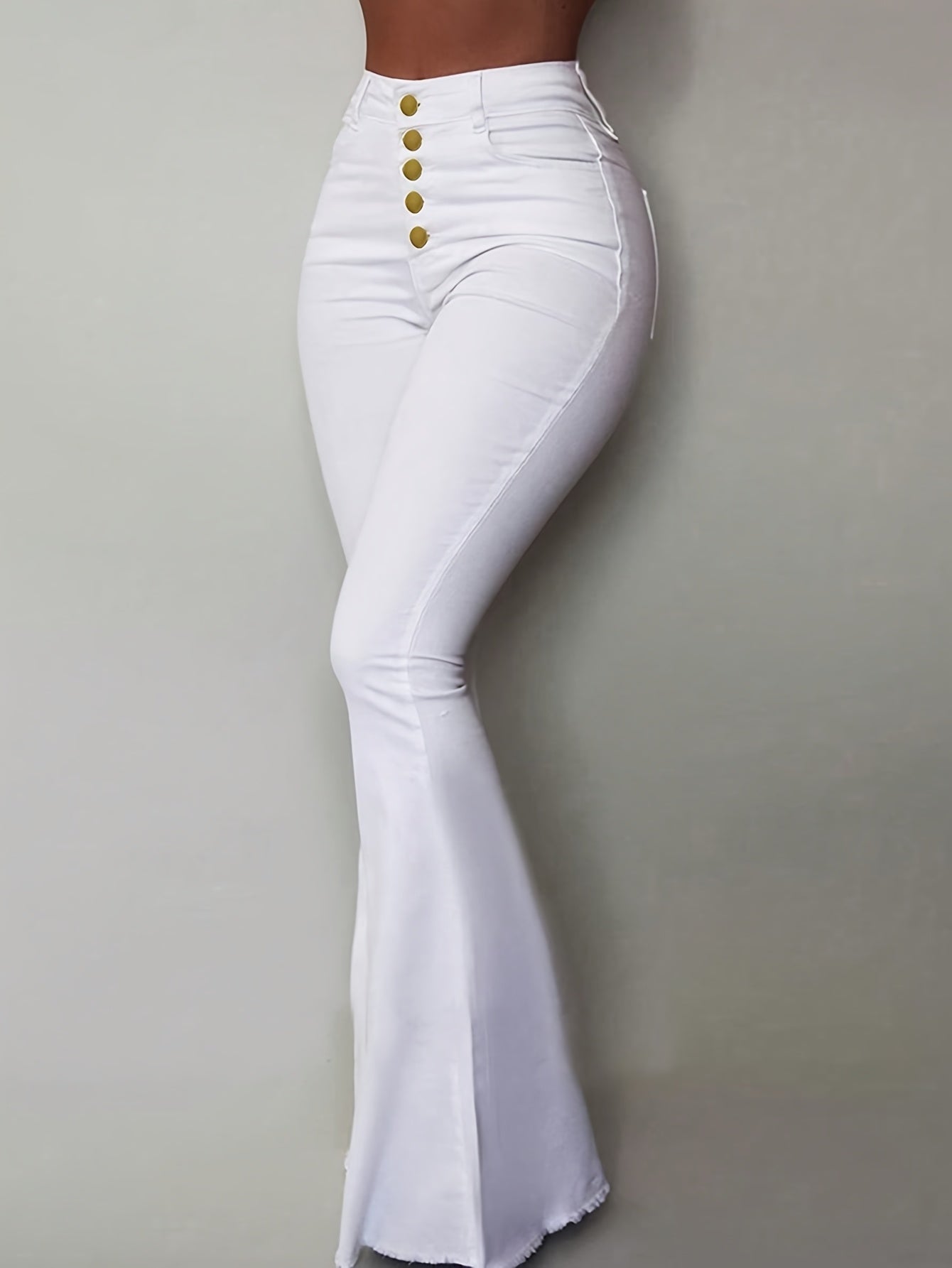 High Waisted Stretch Bootcut Jeans