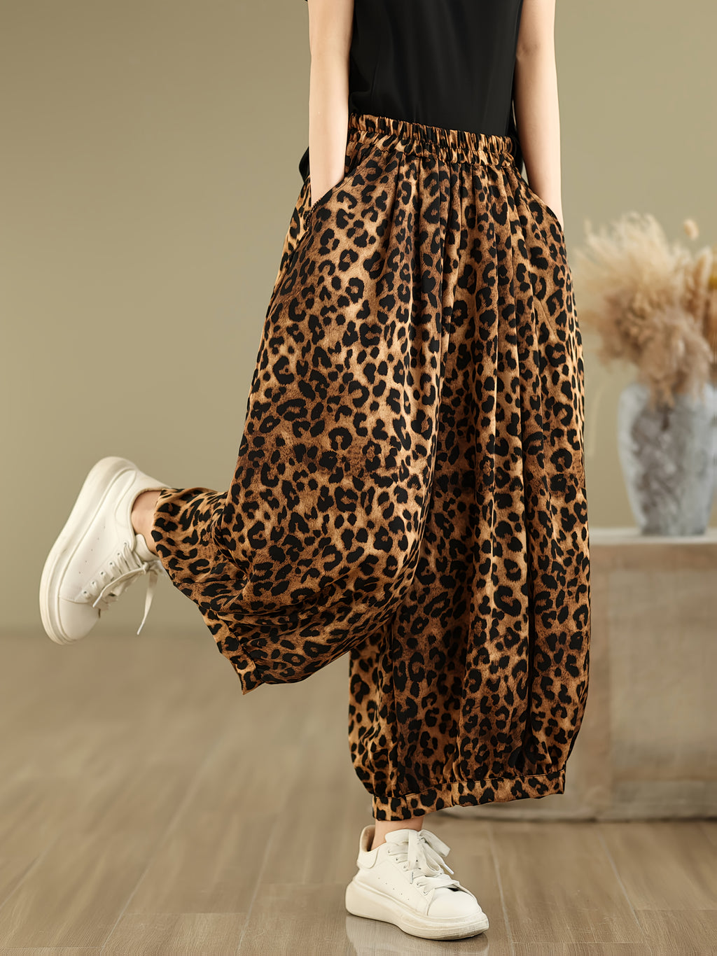 Leopard Print Trousers