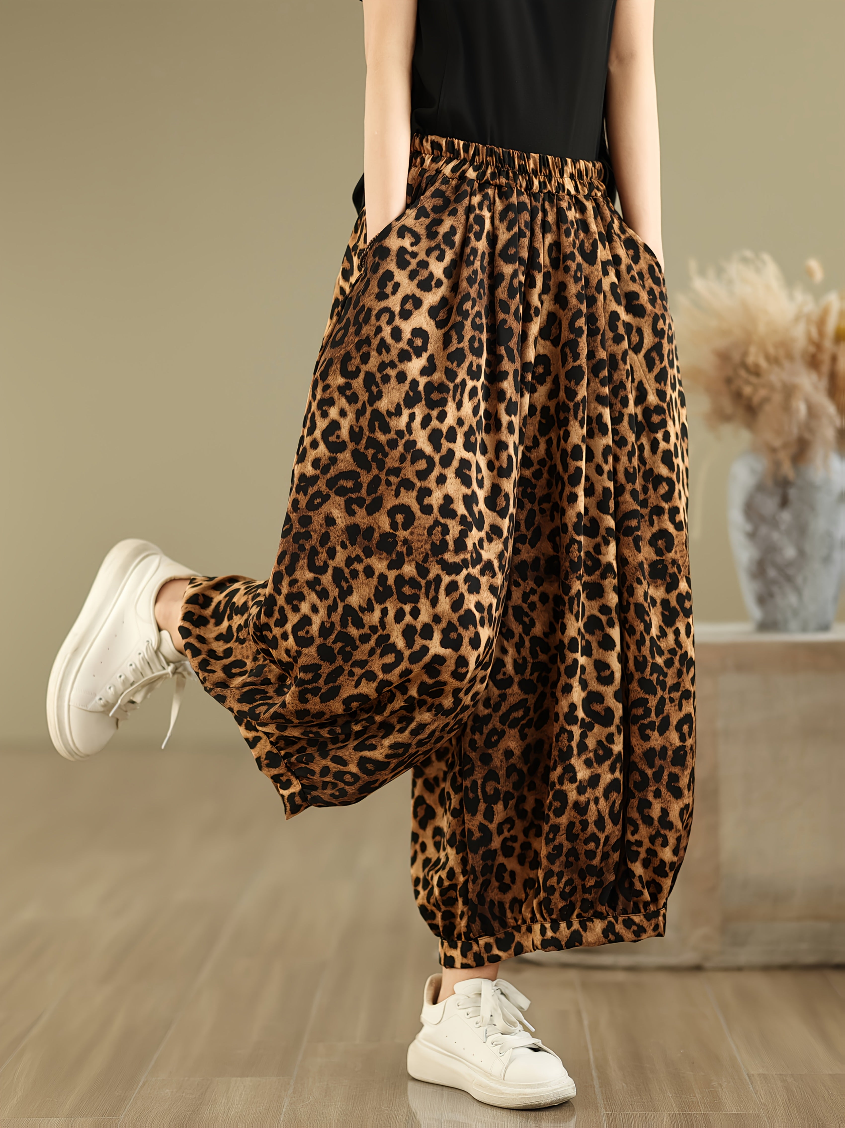 Leopard Print Trousers
