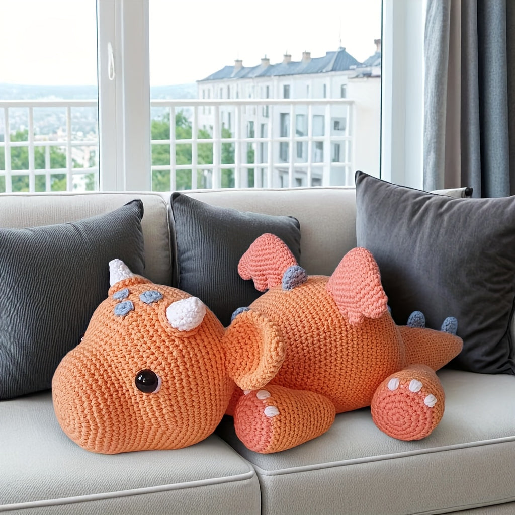 of Flame Mountain Fire Dragon Crochet Material Pack