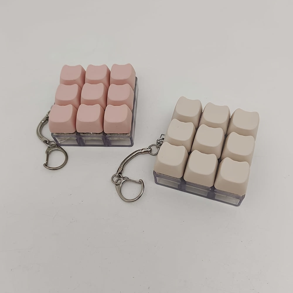 Finger Press Keycap Pop Fidget Toy Keychain