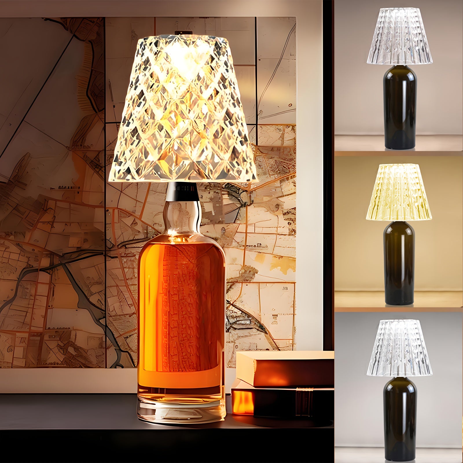LED Bottle Lampshade