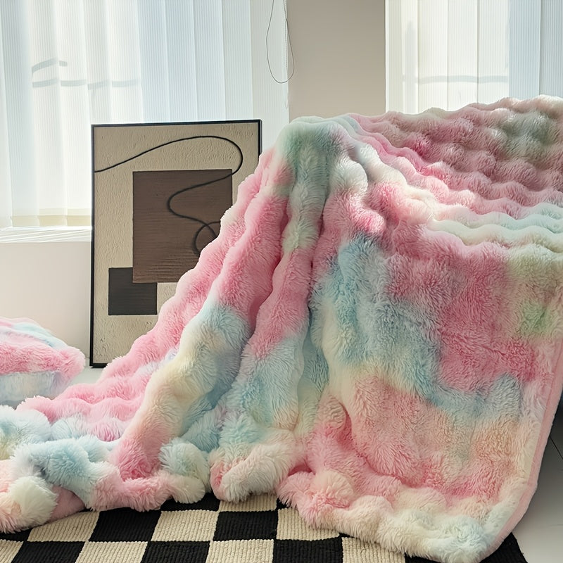 Faux Rabbit Fur Blanket