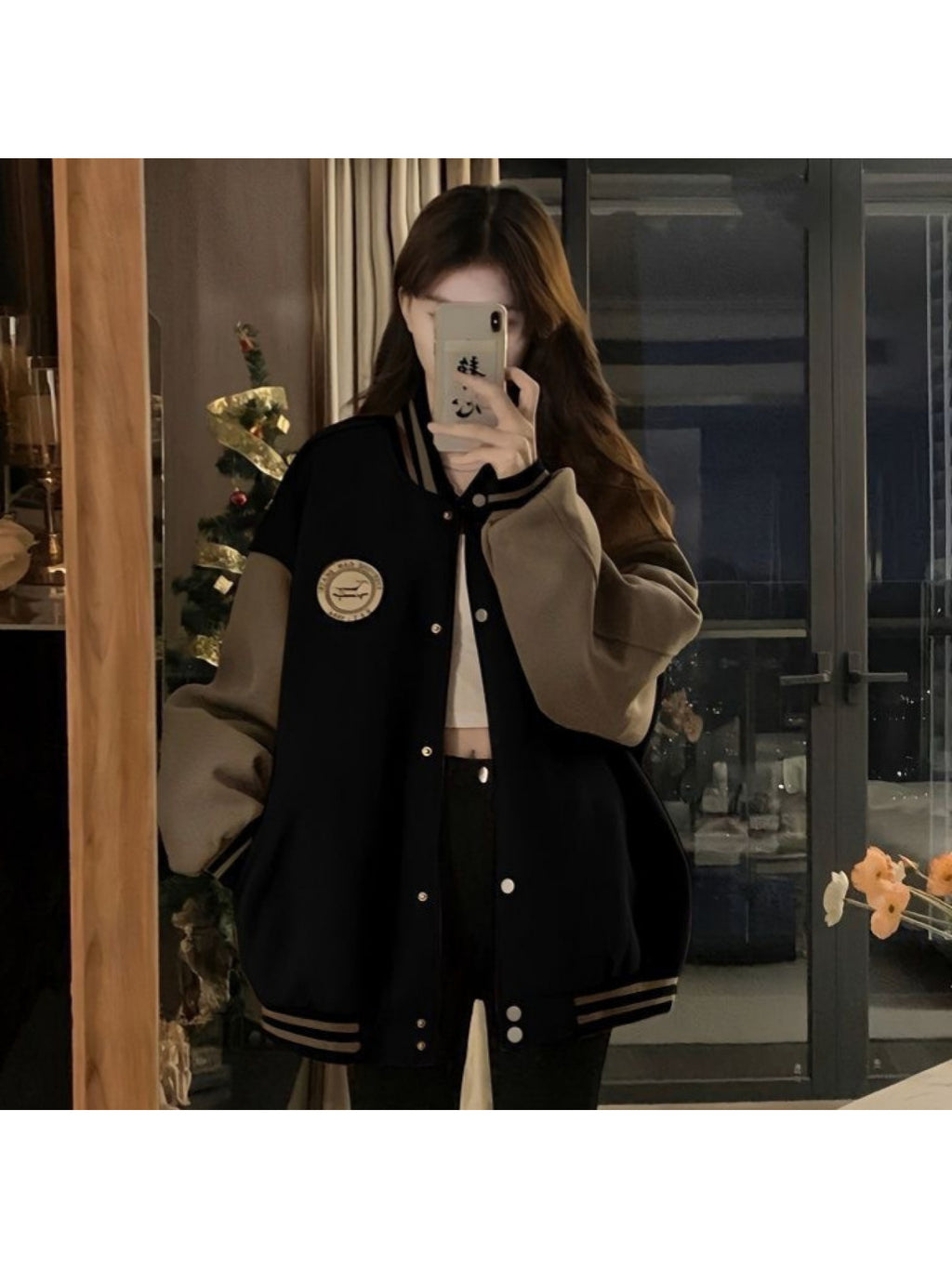 Women'S Thickened Fleece-Lined Baseball Jacket - Loose Fit Casual Cardigan Hoodie, Long Sleeve Winter Warmth, Solid Color, Cozy Fall/Winter Outerwear for Everyday &