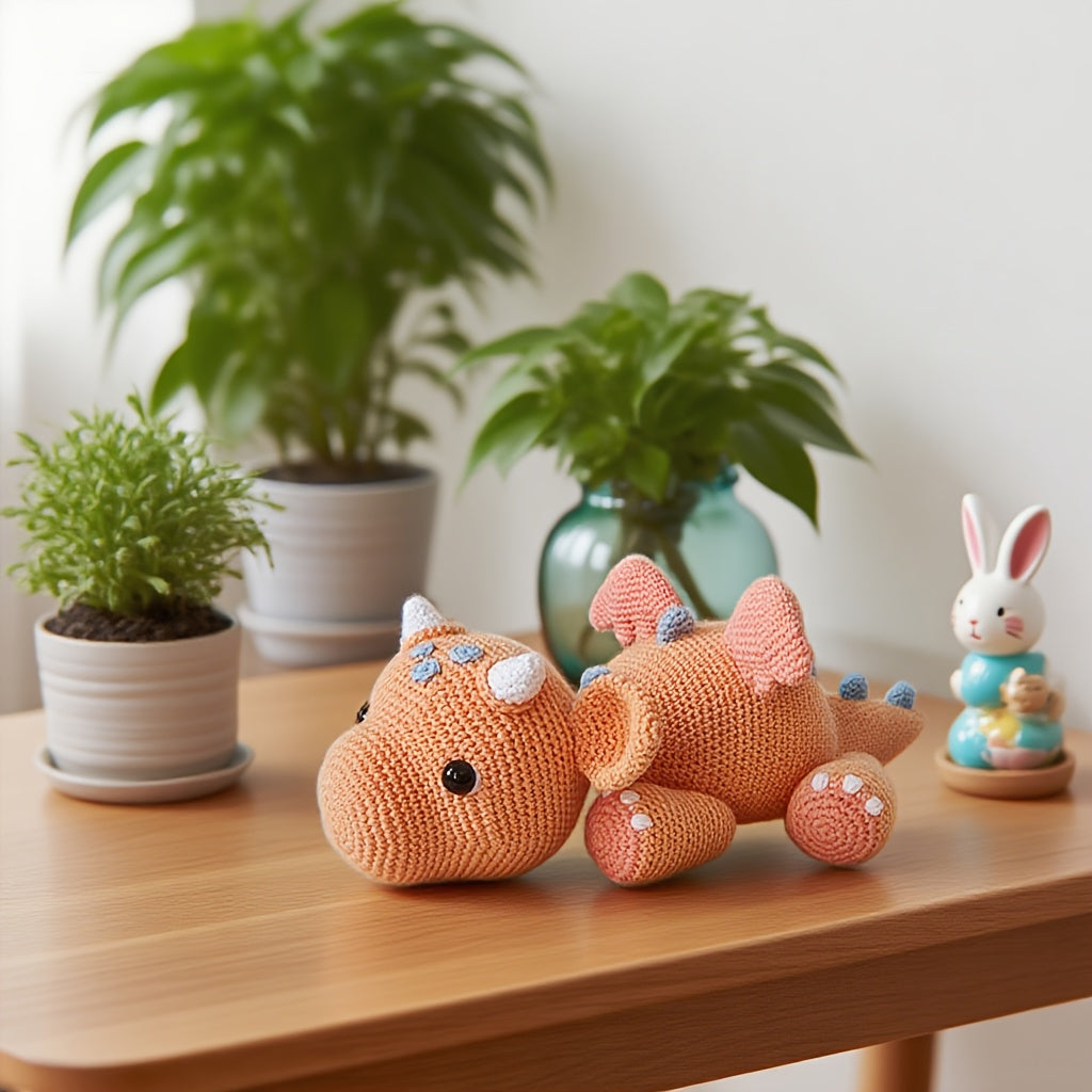 of Flame Mountain Fire Dragon Crochet Material Pack