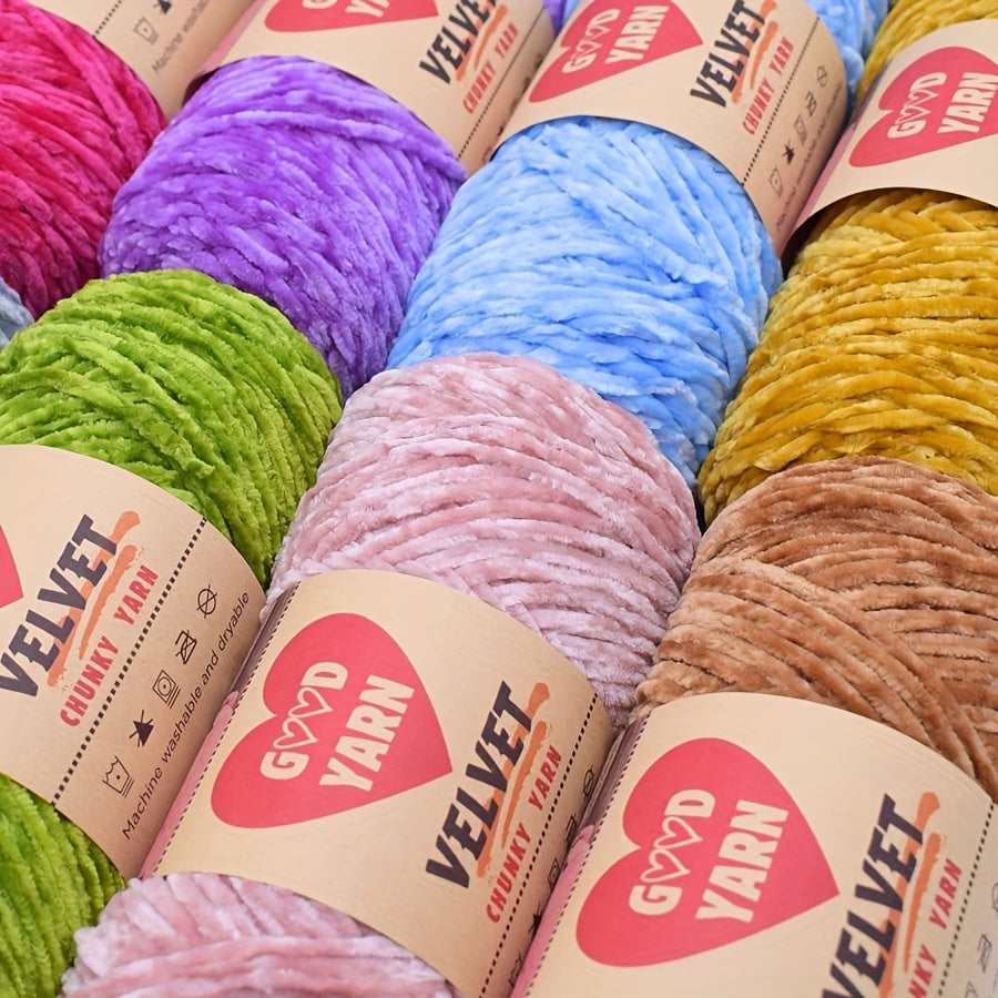 600g Big Chenille Velvet Yarn
