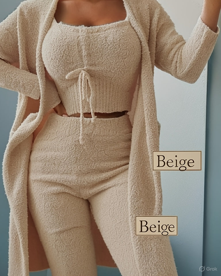 Plush Three-Piece Homewear Set