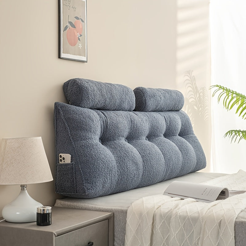 Teddy Fleece Triangular Headboard Cushion