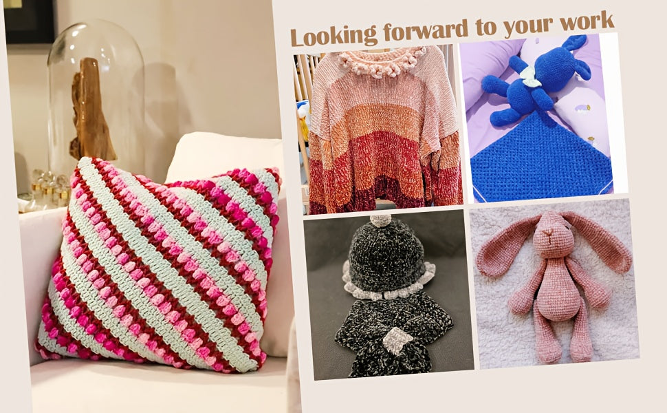 {4pcs} 400g/14.1oz Ultra Soft Fleece Yarn