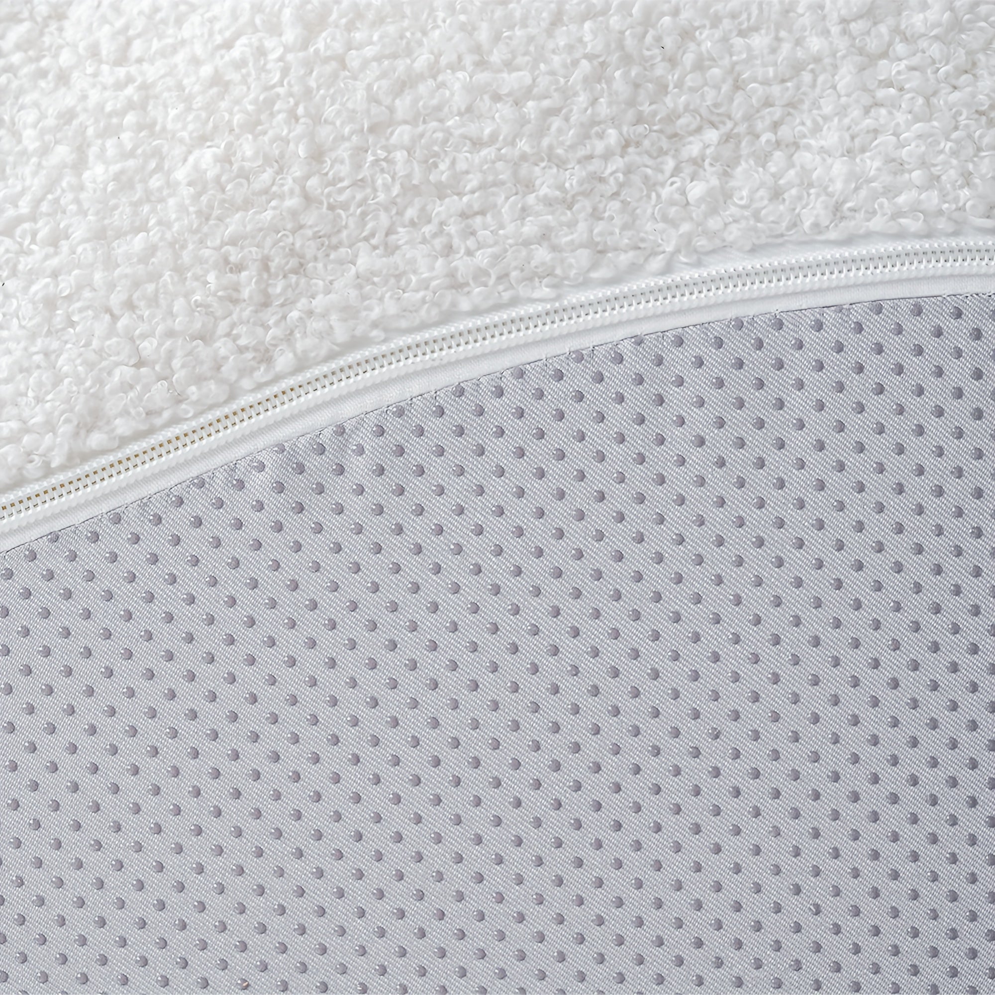 Modern Cloud-Shaped Sofa Bed-Like Couch - Black Sherpa Upholstery & Sponge-Filled, No Assembly Required, Space-Saving L-Shaped/ U-Shaped Sectional for Small Spaces, Apartments, Room - -Slip - Design (Engineered Wood