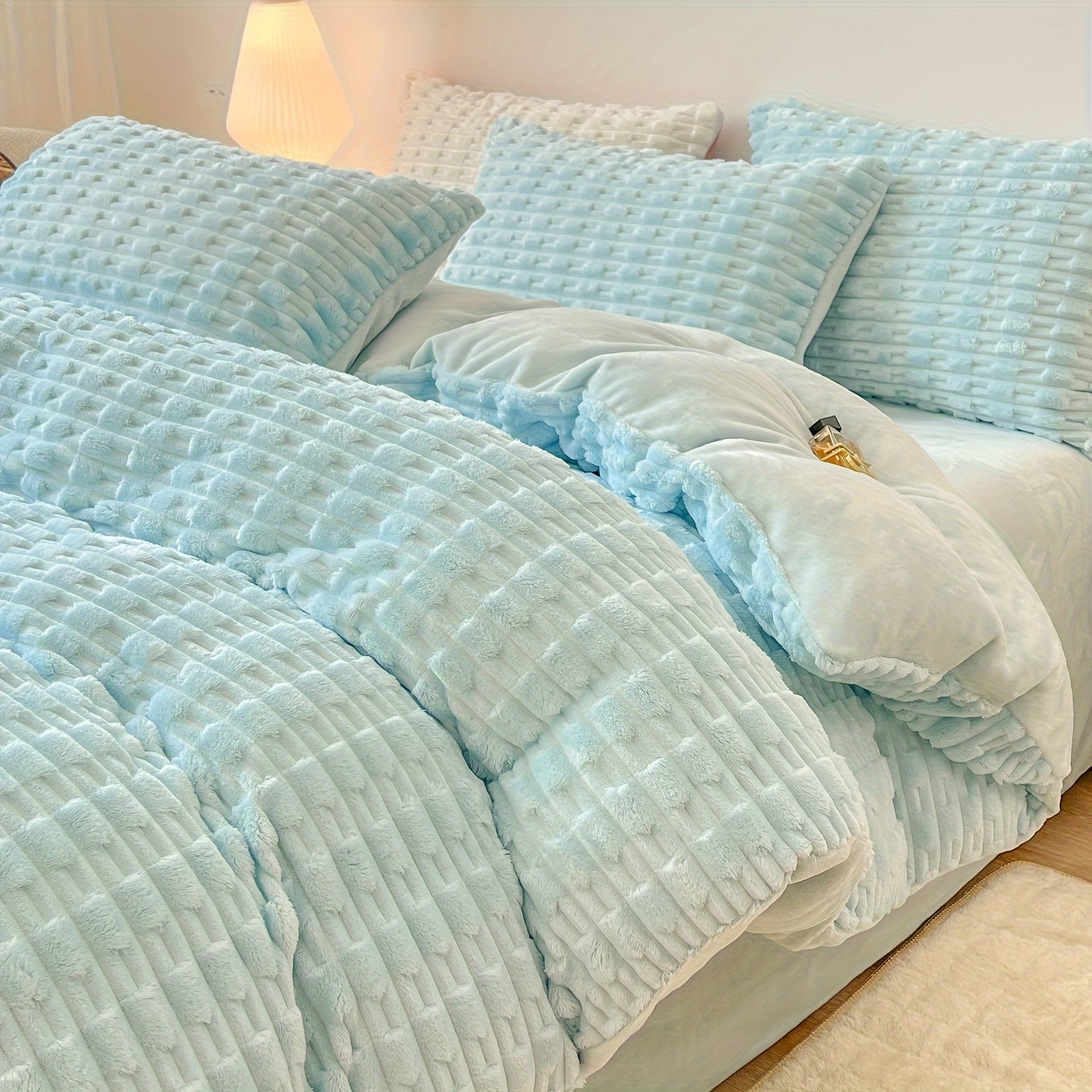 Solid Color Warm Duvet Cover Set