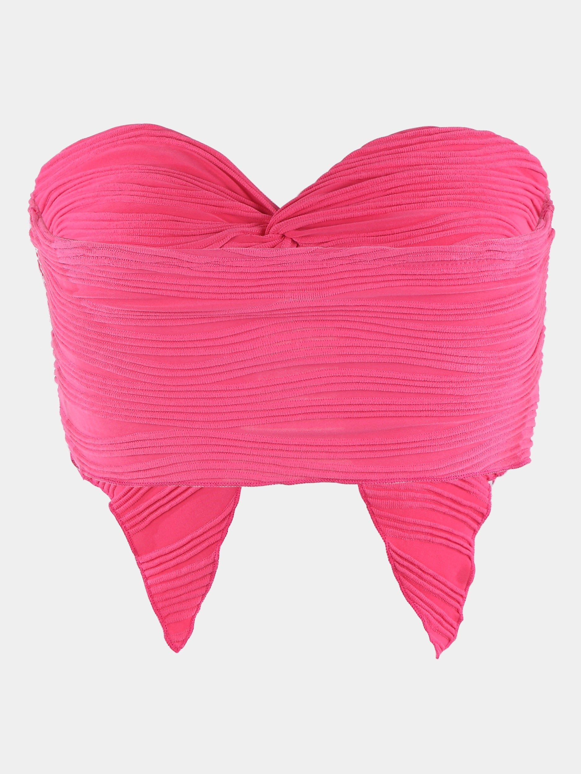 Strapless Asymmetrical Chain Top