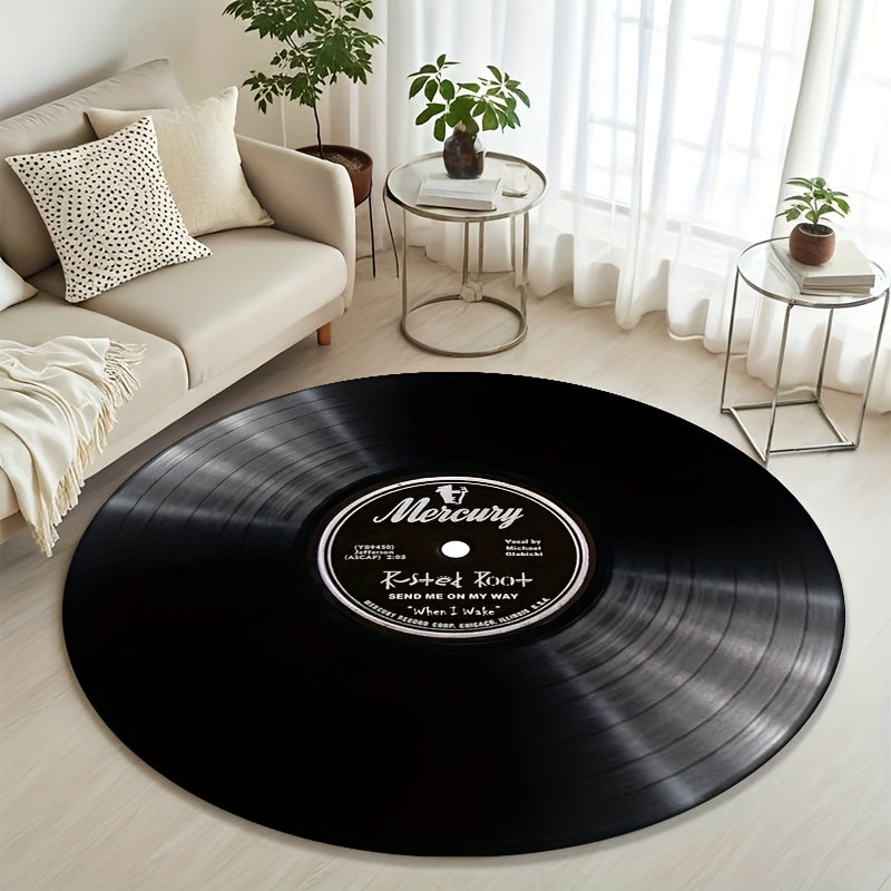 Vintage Mercury Vinyl Record Area Mat