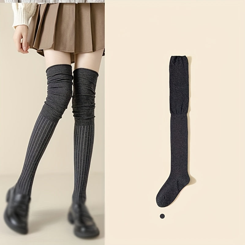 {4 Pairs} Knee-High Socks