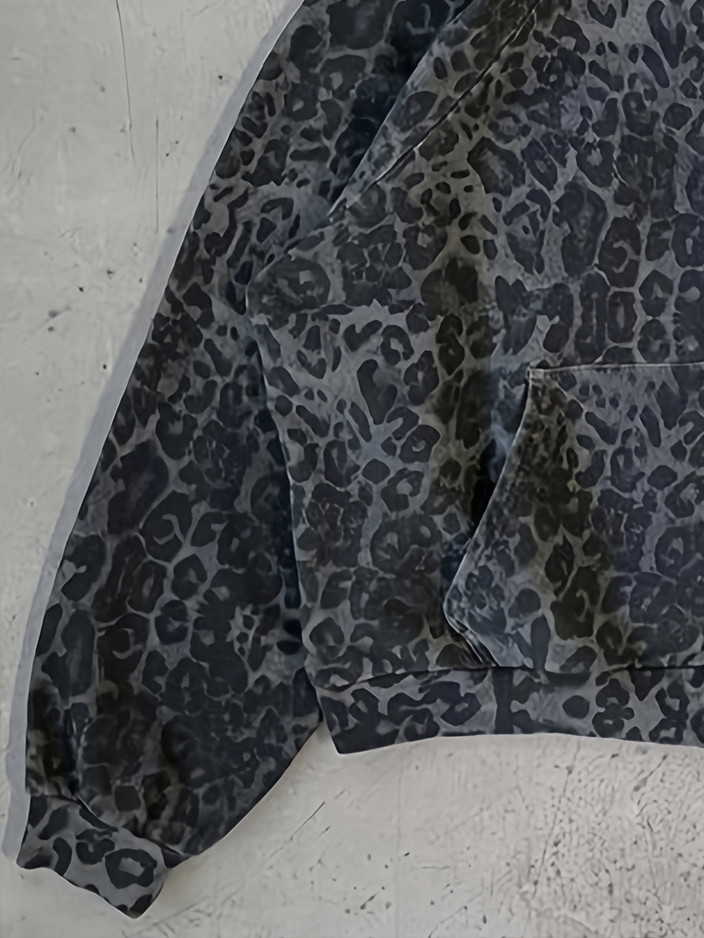Gothic Leopard Print Hooded Jacket