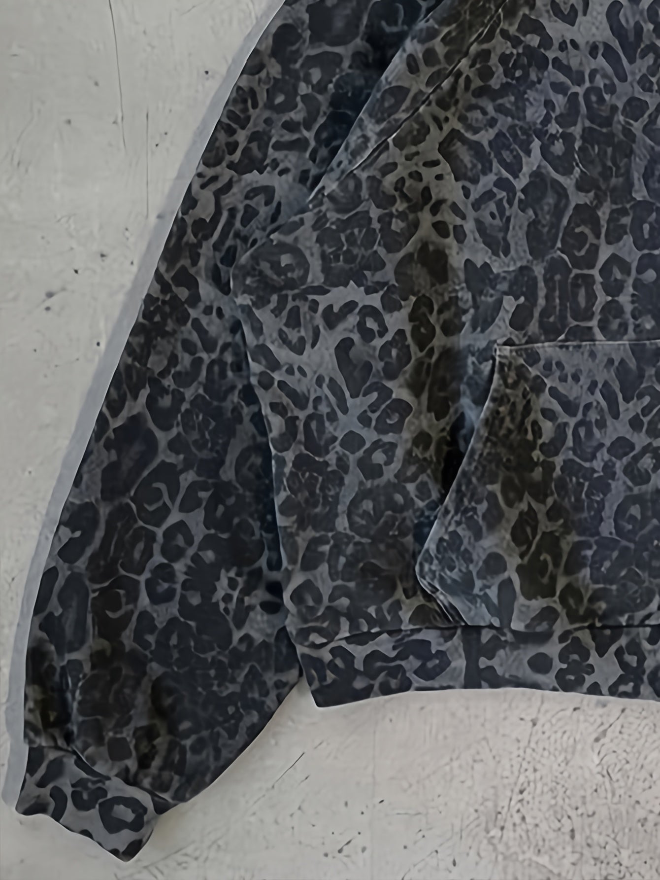 Gothic Leopard Print Hooded Jacket