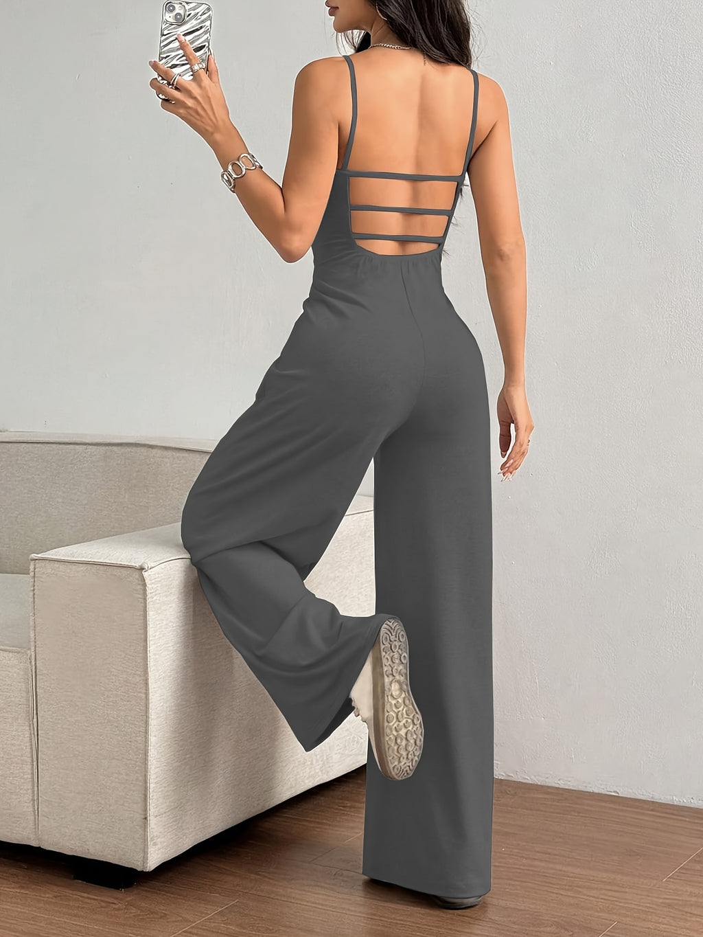 Elegant Backless Jumpsuit