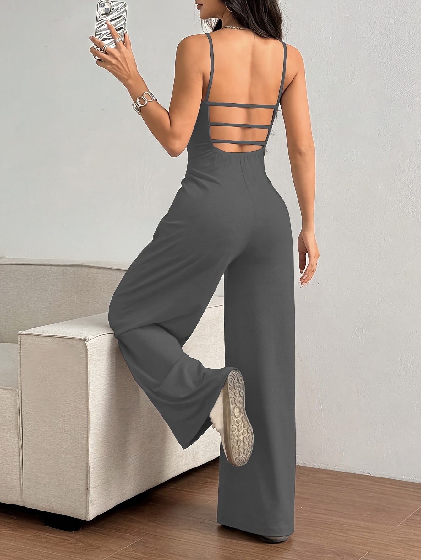 Elegant Backless Jumpsuit