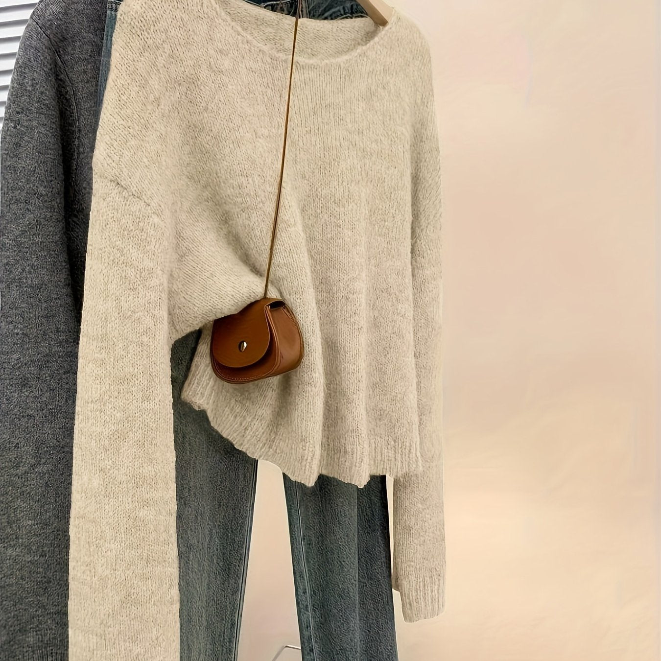 2025 New Christmas Casual Versatile Pullover Soft Short Sweater for Women Autumn Winter Base Layer