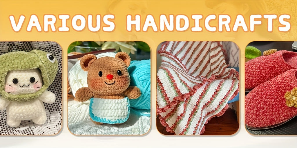 {4pcs} 400g/14.1oz Ultra Soft Fleece Yarn