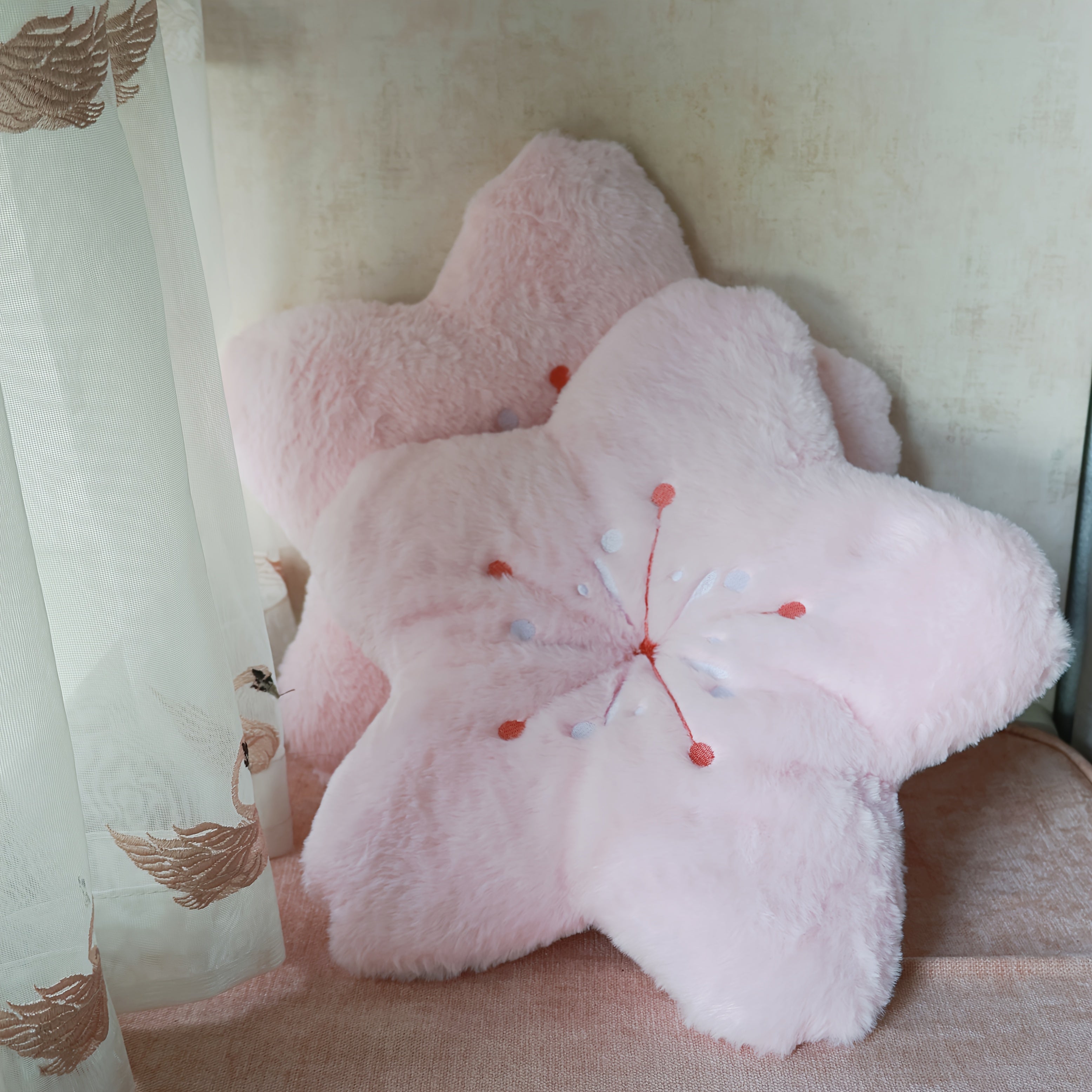 Cherry Blossom Plush Pillow