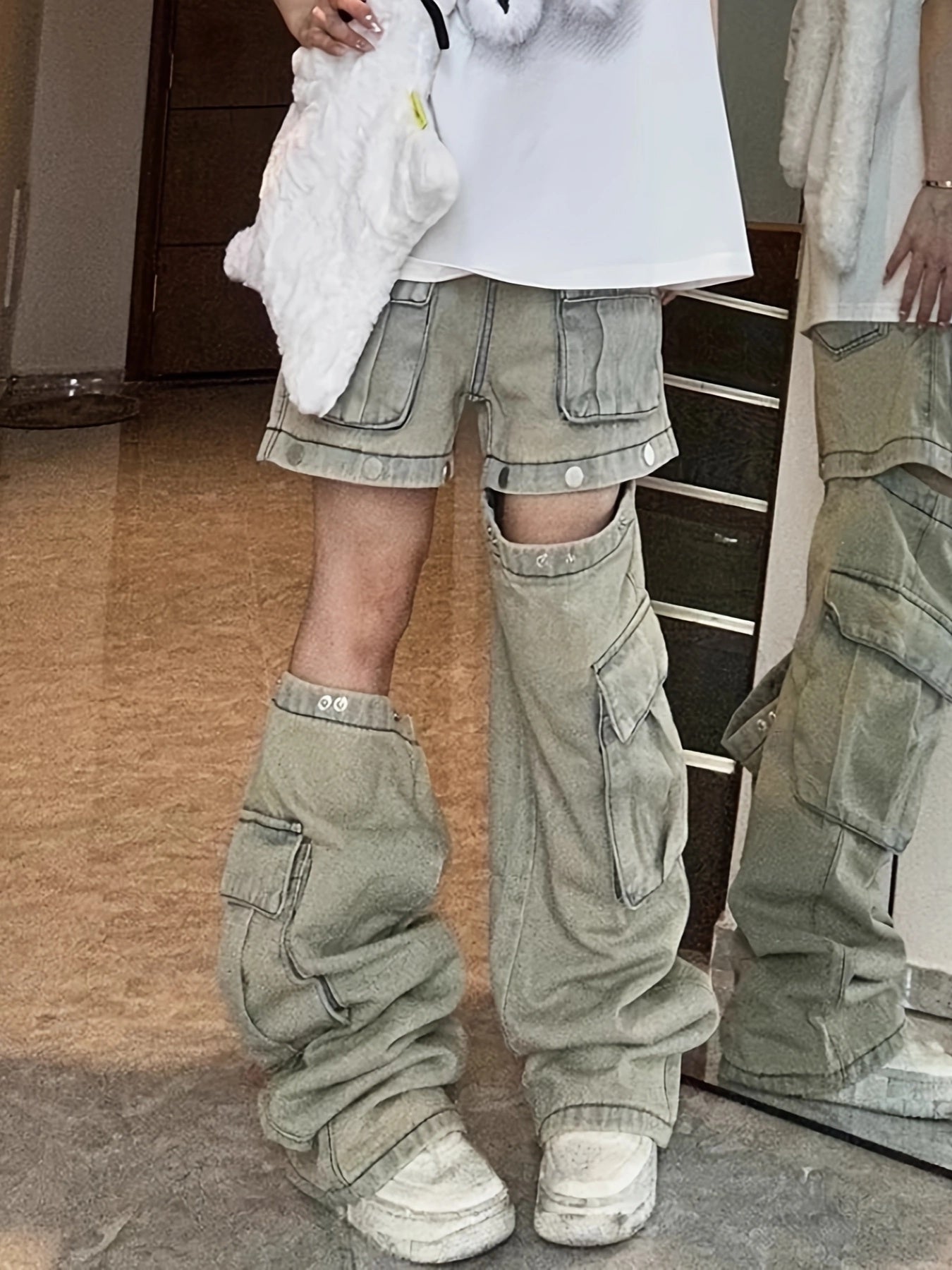 Detachable Cargo Jeans