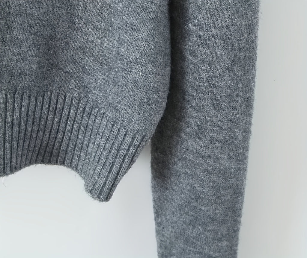 Hooded Zip-Up Cardigan with Faux Fur Trim