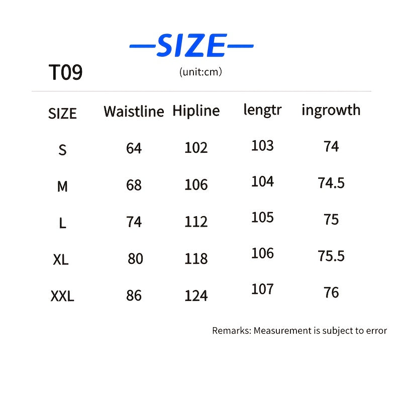 Non-Stretch Semi-Elastic Waist Pants