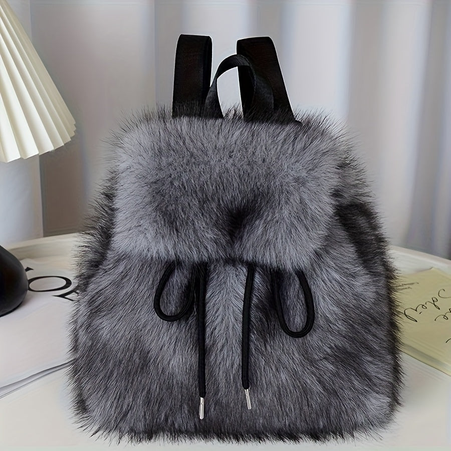 {1pc} Faux Fur Backpack