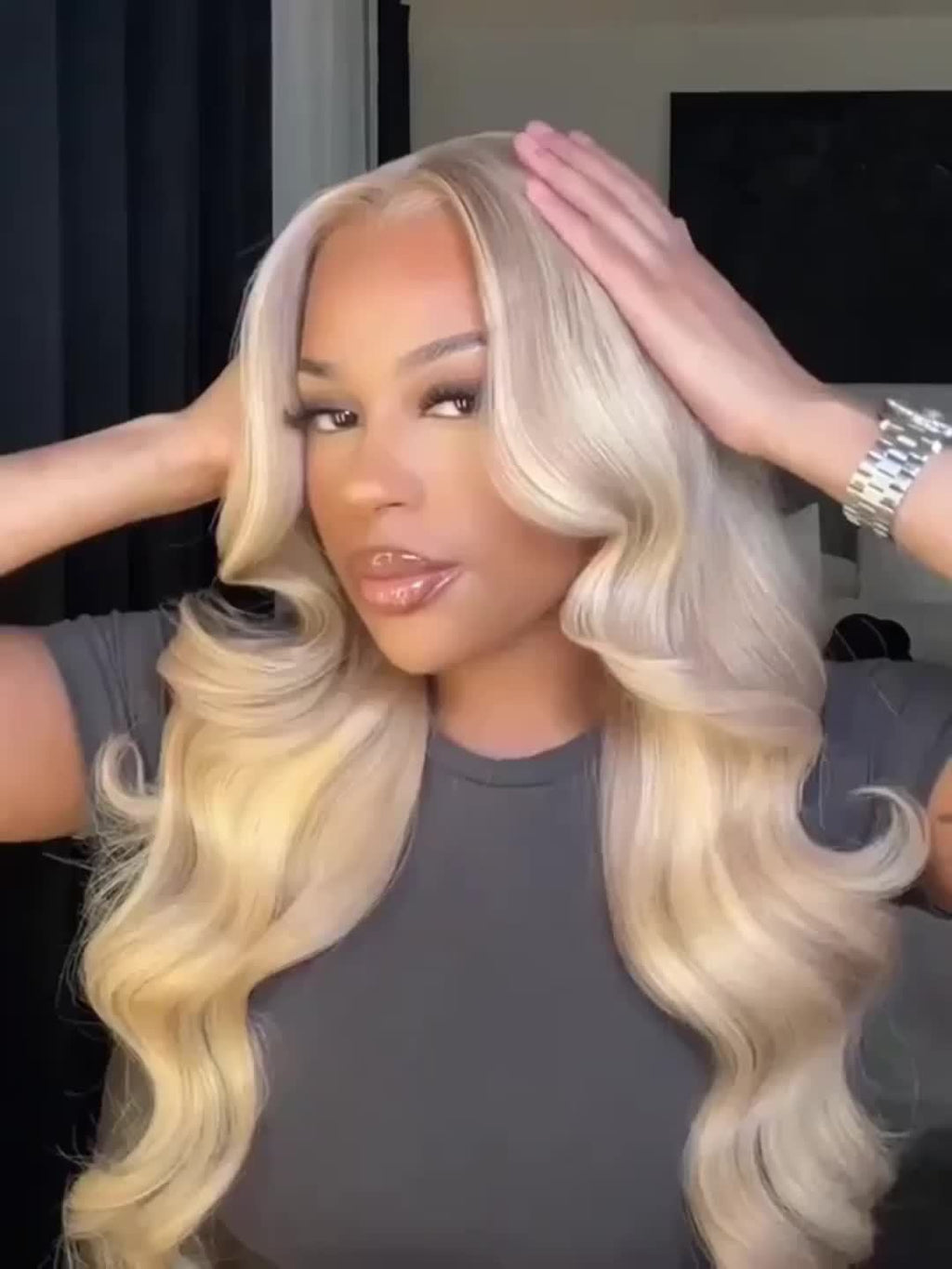 Blonde Human Hair Body Wave HD Lace Wig