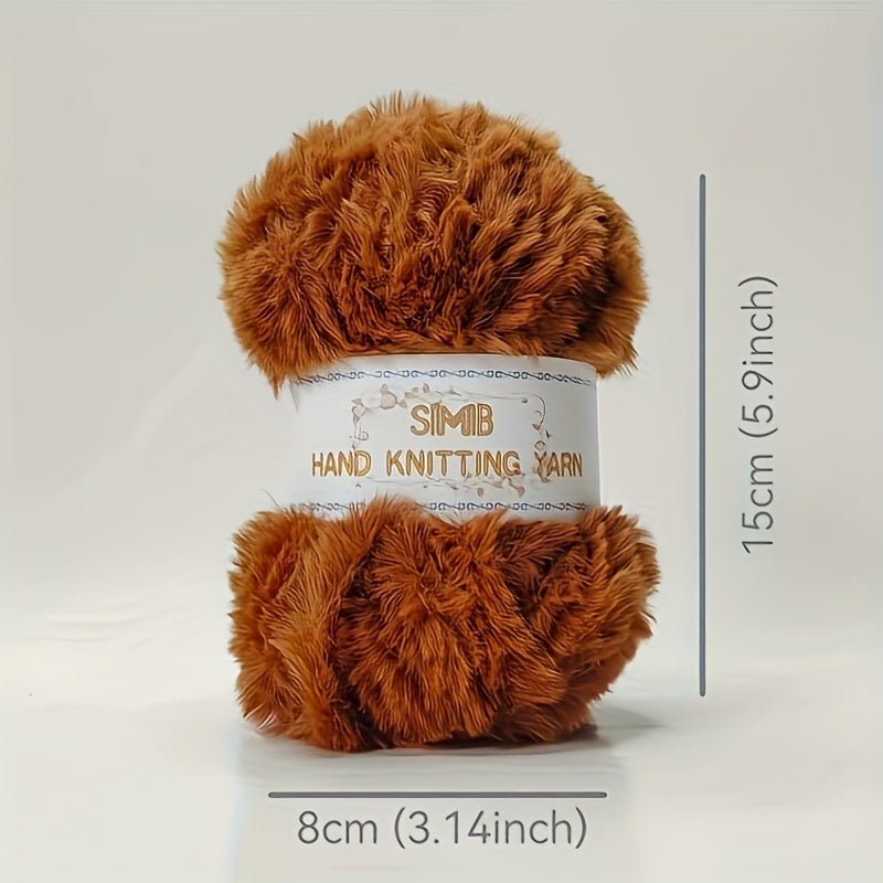 Fake Cozy Mink Fur Recycle Yarn