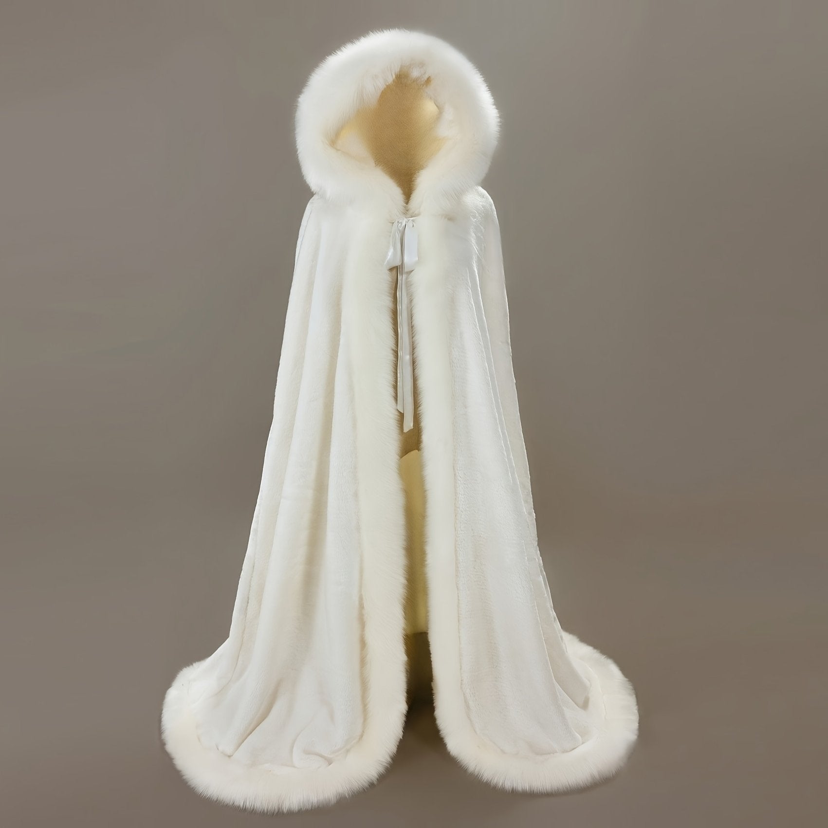 Plush Hooded Cape