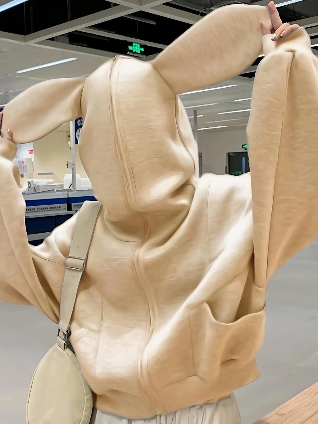 Women'S Light Hoodie with Rabbit Ears - Cozy Casual Pullover Sweatshirt, All-Season Everyday & Formal Outfits, Soft Hooded Sweater for Women, Sweater Hoodie For Women, Hoodies For Women